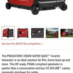 The PREDATOR® 3500W SUPER QUIET