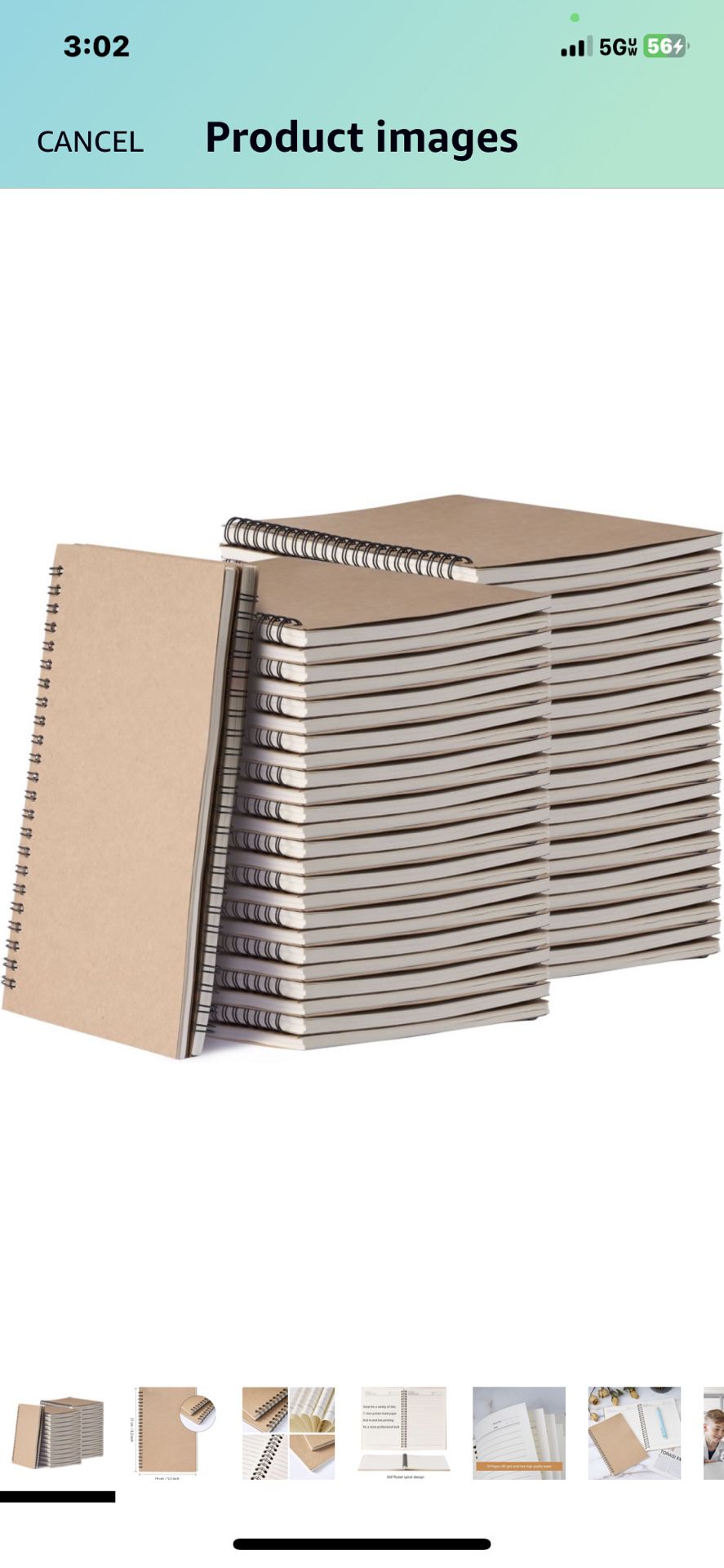 48 Pack A5 Spiral Notebook College Ruled Spiral Notebook Bulk Inches Hardcover Kraft Notebooks Lined Travel Writing Notebooks Journal Notepad for Offi