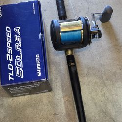 Shimano tld 50 reel/Braid /Shimano Tallus Rod