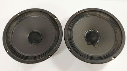 Bic Venturi 10" Woofers From Formula 4 Speakers 4 ohm Drivers Pair CLEAN & READY