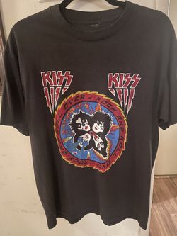 VTG 1980s KISS T-shirt Rockband Tee