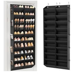 LANTEFUL Over the Door Shoe Organizer, Hanging Shoe Rack for Closet Door Shoe