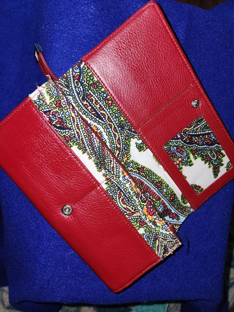 New Talbot's Red Leather Long Wallet $30