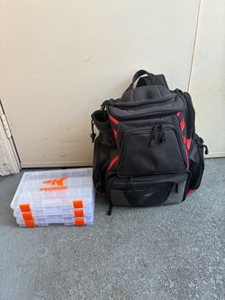 Piscifun Fishing Backpack + 3 KastKing Tackle Trays (Mint)