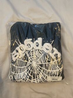 Spider Hoodie Black and White size S
