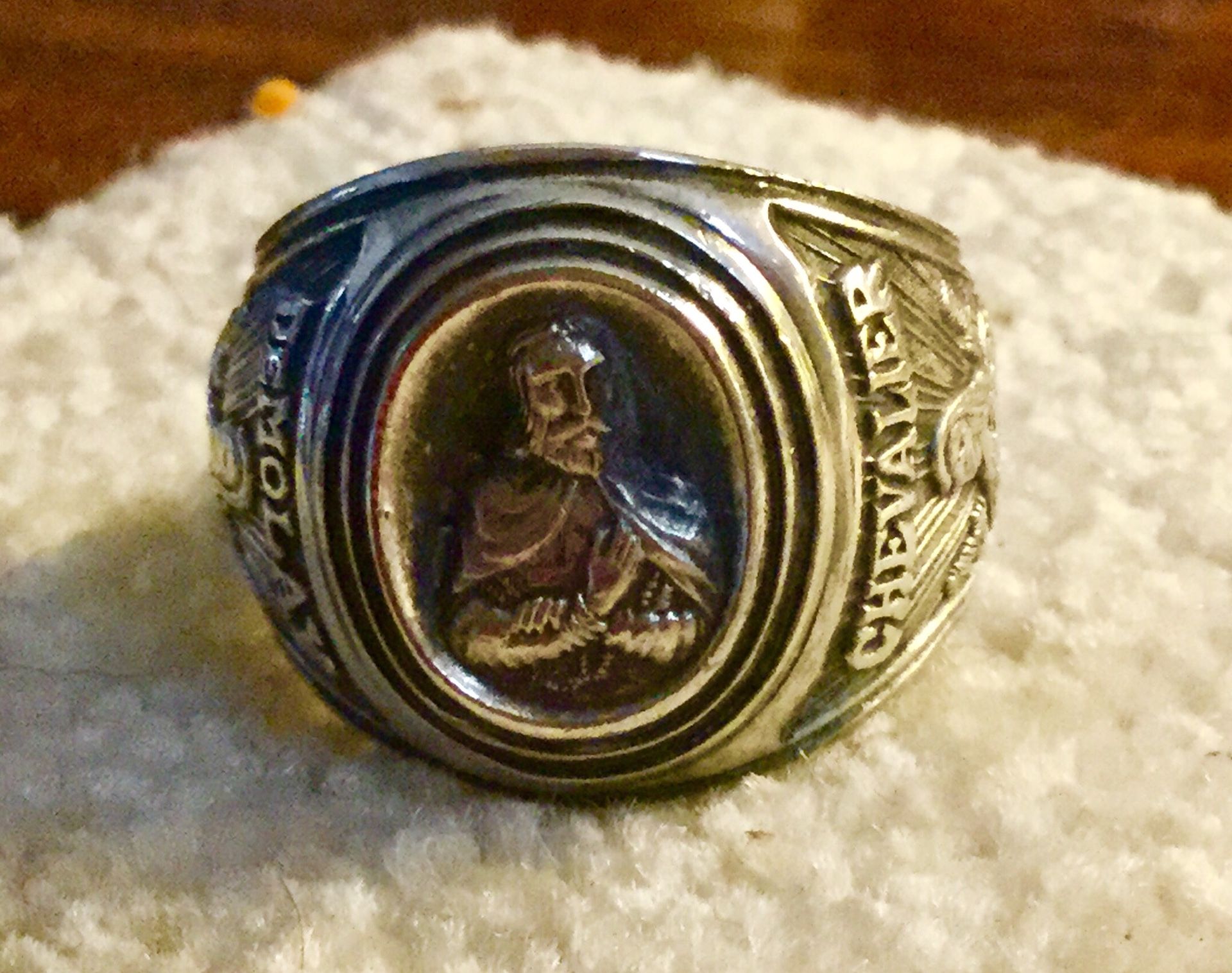 Heavy Sterling DeMolay Chevalier men’s Ring