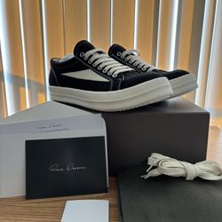 black Canvas Rick owen vans