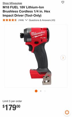 Milwaukee M18 Impact Driver w/ Battery