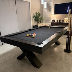 Plank & Hide - Vox Pool Table (8ft, Metal, Slate Surface)