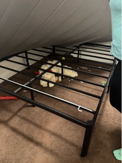 Queen Metal Bed Frame , purchased off Amazon 2 years old . Ready today