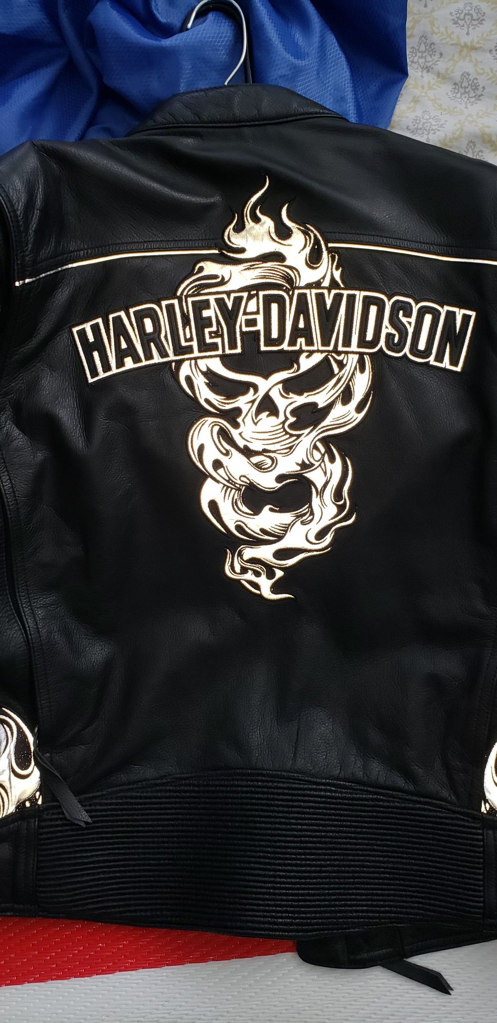 Harley davidson ghost rider leather jacket size M