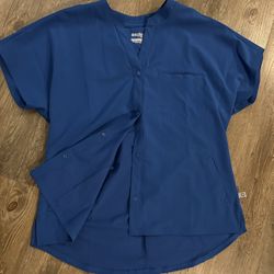 Women’s Cherokee Euphoria Scrub Top In Royal Blue