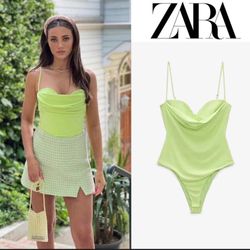 Zara Green Bodysuit 