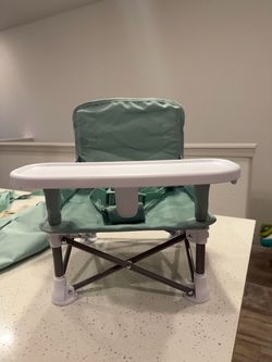 Portable Folding Baby Booster Seat with Tray