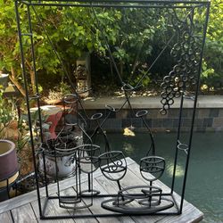 Wine Rack Wrought Iron