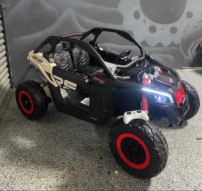 Electric Ride On Car 2 Seater Can Am 48volts 4x4 With Remote & Rubber Tires 