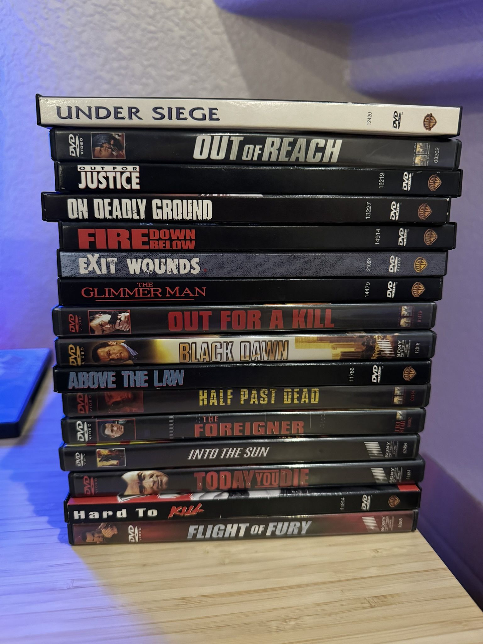 Steven Seagal Movies DVD Qty 16