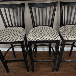 Distressed Look Bar Stools.