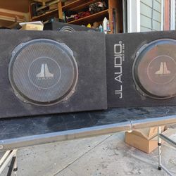 JL Audio TW3 Slim 12" Subs In JL Boxes
