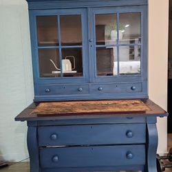Antique Wood China Cabinet