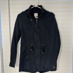 Ladies Black Fall Jacket w/Hood