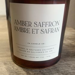 Amber Saffron  Leoben Company Candle Soy Wax, Infused With Essential Oils $10 Each