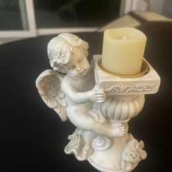  Beautiful Ceramic Angel Tea-light and The Battery Operated Candle Comes with it for you or anyone Special 