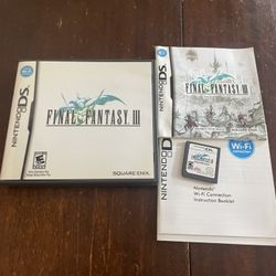 Final Fantasy 3 Nintendo DS CIB 
