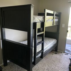 Solid Wood Bunk Beds With Mattress Included 