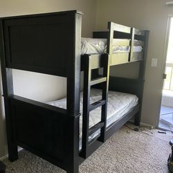 Solid Wood Bunk Beds With Mattress Included