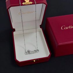 Diamond-encrusted cheetah necklace