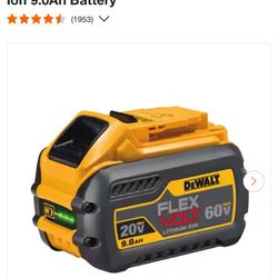 DEWALT FLEXVOLT 20V 60V MAX Lithium Ion 9.0Ah Battery for Sale in St. Petersburg FL OfferUp