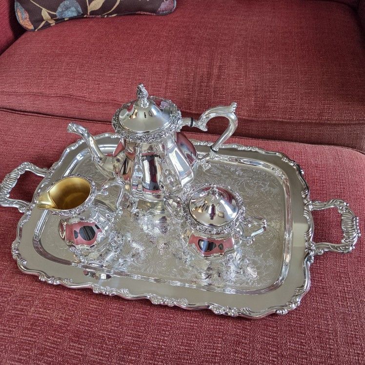 Oneida Silverplate 4-piece Tea/Coffee Service With Serving Tray