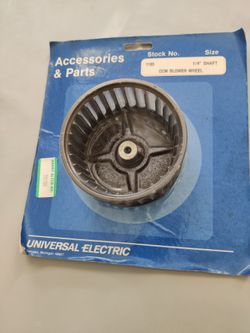 Universal Electric No. 1185 CCW Blower Wheel, 1/4" Shaft