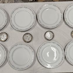 illusions by excel center stage vintage China set. Full setting for 8