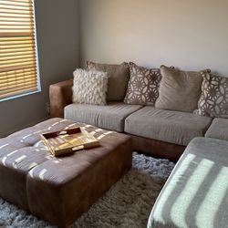 Lightly Used Sectional & Ottoman
