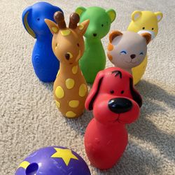 Melissa & Doug Kids Animal Mini Bowling Set