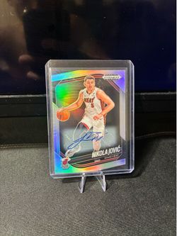 Nikola Jovic Prizm Silver Autograph