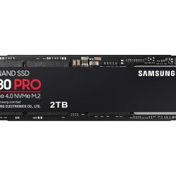 Samsung 980 PRO SSD 2TB PCIe NVMe Gen 4 Gaming M.2 Internal Solid State Drive (OBO)
