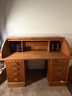Vintage solid wood desk