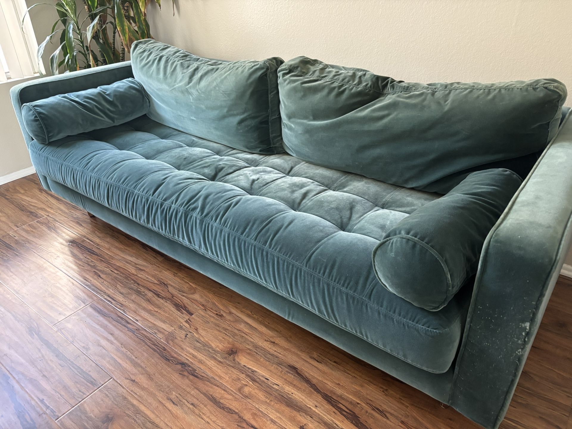 Green Sued Couch