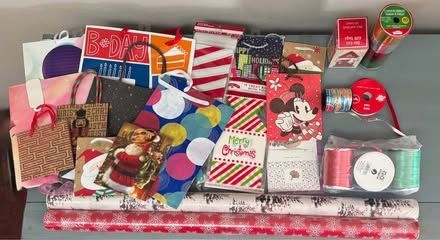 Gifting Supplies Bags Ribbons Wrapping Paper etc $8 for All