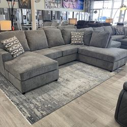 2-Pc Grey Sectional
