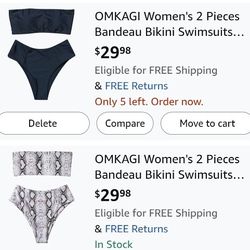 2 Women's Two-piece Bikinis