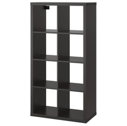 IKEA KALLAX Shelving Units – Black/Brown – 8 Cube + 4 Cube
