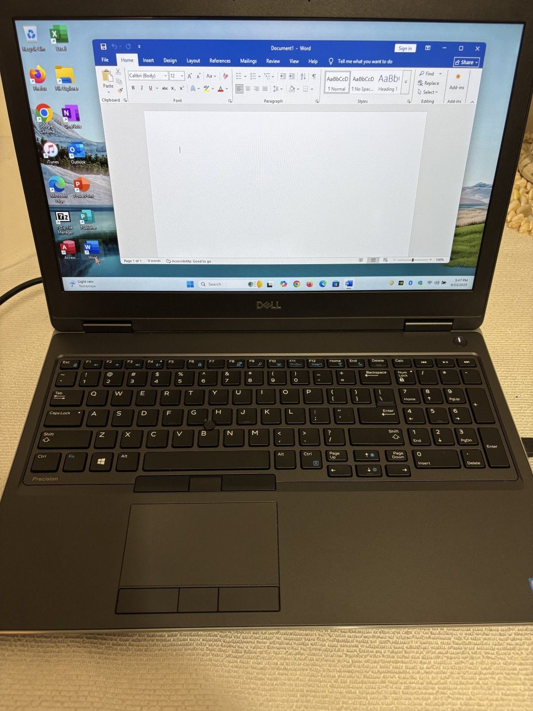 ***Excellent condition Dell laptop Windows 11, RAM 64 GB, SSD 2 TB, NVIDIA 4 GB, Microsoft Office 2019***