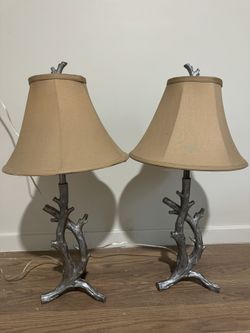 Farmhouse Tree Trunk Table Lamps