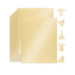 25 Sheets Cream Shimmer Cardstock Paper 8.5'' x 11''