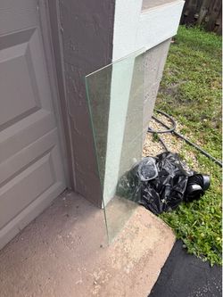 Tempered glass approx 14”x 38”