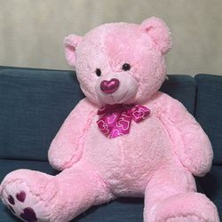 Big Teddy Bear 40” Giant Pink Soft Stuffed Animals Cute Plush Toy for Girlfriend Women Kids for Valentine's Or Birthday
